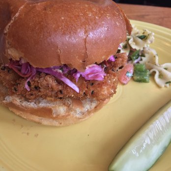 Dash Cafe - Asian crispy chicken sandwich - Coffee & Tea Near Me - Brighton, Massachusetts