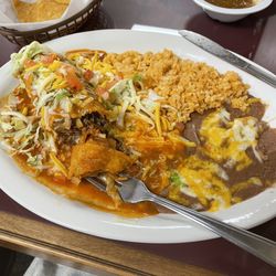 Victors Restaurant - Chimichanga dinner