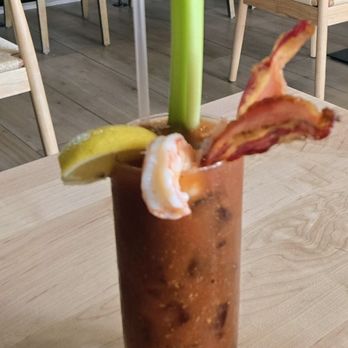 Belly Bliss Natural Cafe - Bacon-shrimp bloody Mary - Diners Near Me - Naples, Florida