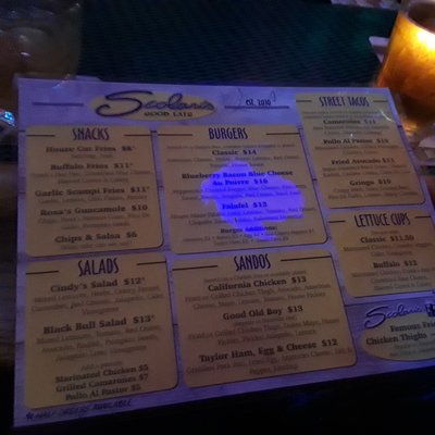 Menu photo 1 Lucky 13 Alameda, CA