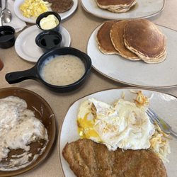 Country Pride - Chicken Fried Steak & Cinnamon Pancake Stack