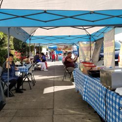 San Fernando Street Food Block Party - Many street vendors on this block near the flea market.