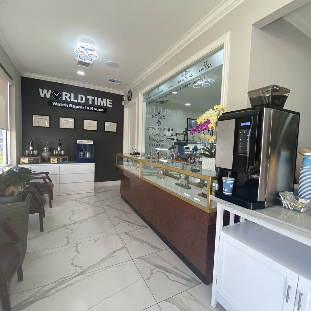 World Time - Waiting room coffee - Watch Repair Near Me - San Jose, California World Time - Waiting room coffee - Watch Repair Near Me - San Jose, California