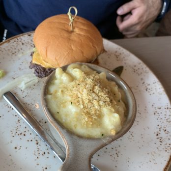 SOCO Kitchen + Bar - Bacon cheeseburger with side of Mac and cheese - Bars Near Me - Toronto, Ontario SOCO Kitchen + Bar - Bacon cheeseburger with side of Mac and cheese - Bars Near Me - Toronto, Ontario