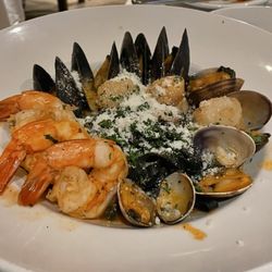 The special of the night, black fettuccine