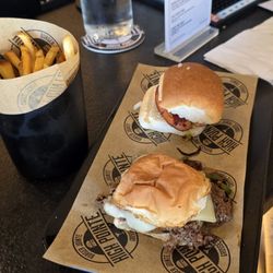 High Pointe Burger Jointe - Coney island slider, Philly cheese steak and fries.
