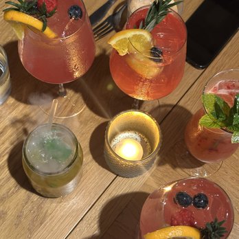 Telefèric Barcelona - sangria and a fun drink with dry ice - Spanish Near Me - Los Gatos, California