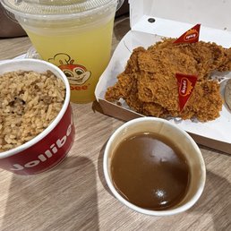 2pc Chickenjoy w/ Biscuit 1 Side and Drink