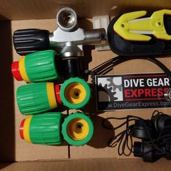Dive Gear Express - Scuba goodies- tank valve kit, tank knows, tank caps, tank inserts, & ceramic line cutter