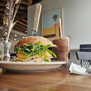Lodge Bread - Breakfast sandwich & iced mocha - Bakeries Near Me - Los Angeles, California