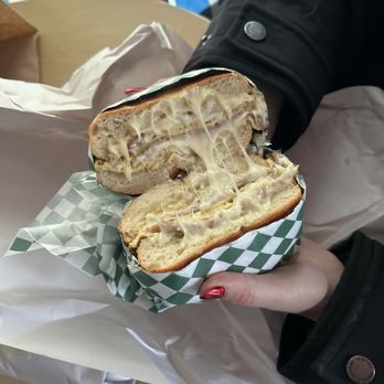 Johnny Longhots Steaks - Pork roll egg cheese on Kaiser - Cheesesteaks Near Me - Wildwood, New Jersey Johnny Longhots Steaks - Pork roll egg cheese on Kaiser - Cheesesteaks Near Me - Wildwood, New Jersey