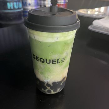 Sequel Tea - matcha banana toffee milk tea - Bubble Tea Near Me - San Luis Obispo, California Sequel Tea - matcha banana toffee milk tea - Bubble Tea Near Me - San Luis Obispo, California