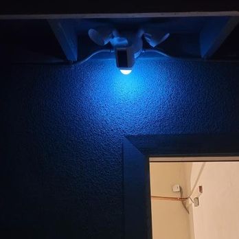 Quick Fixin' Fellas - Removed the existing malfunctioning floodlight and added conduits in a clean thoughtful location - Handyman Near Me Quick Fixin' Fellas - Removed the existing malfunctioning floodlight and added conduits in a clean thoughtful location - Handyman Near Me