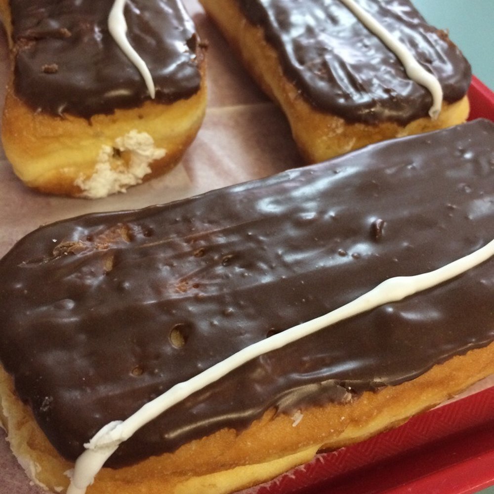 Frosting filled long johns Frosting filled long johns