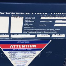 United States Postal Service - Hours of pickup