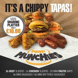 The Chipped Potato - Mini Munchies Sharing Platter.  When you just can't make your mind up!  Only at The Chipped Potato
