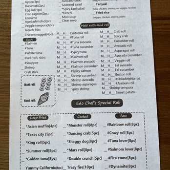 Edo Japan - Lunch menu - Sushi Bars Near Me - Pearland, Texas Edo Japan - Lunch menu - Sushi Bars Near Me - Pearland, Texas