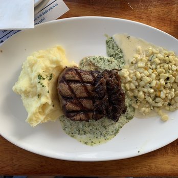 Duke's Malibu - Filet Mignon, mashed potatoes & corn - New American Near Me - Malibu, California
