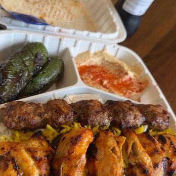 Dream Kabob House - Chicken thigh and beef koobideh - Salad Near Me - Los Angeles, California Dream Kabob House - Chicken thigh and beef koobideh - Salad Near Me - Los Angeles, California