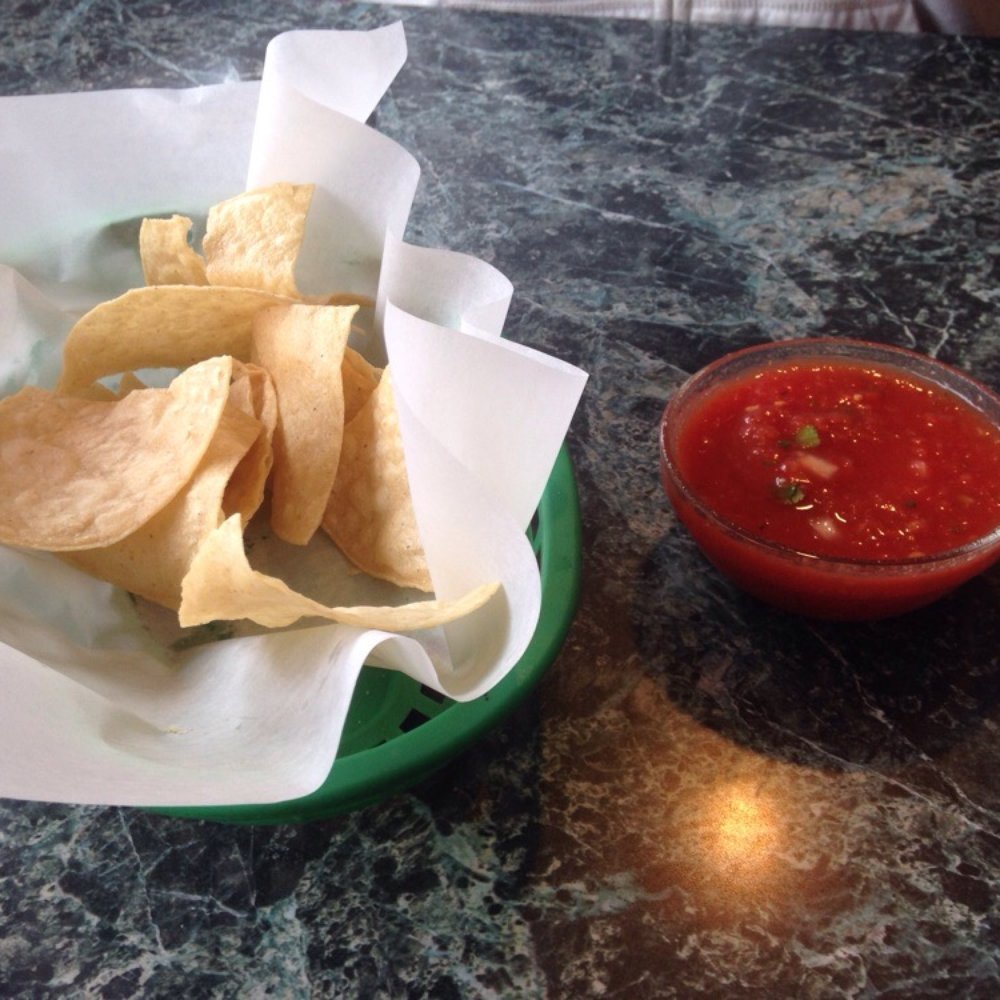 Macias El Michoacano - Homemade chips and salsa. Bomb.com - Mexican Near Me - Cottonwood, California
