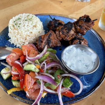 Bahche - Grilled Tenderloin Souvlaki Plate - Greek Near Me - San Mateo, California