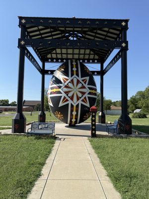 Worlds Largest Hand Painted Czech Egg by null
