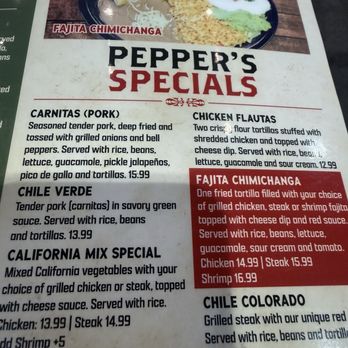 Peppers Mexican Grill - Menu - Seafood Near Me - Dry Ridge, Kentucky Peppers Mexican Grill - Menu - Seafood Near Me - Dry Ridge, Kentucky