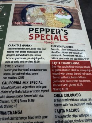 Menu photo 5 Peppers Mexican Grill Dry Ridge, KY Menu photo 5 Peppers Mexican Grill Dry Ridge, KY