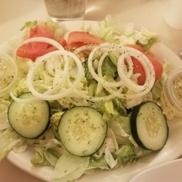 Salad with house dressing Salad with house dressing