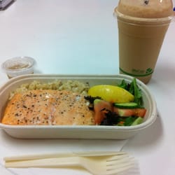 V Cafe - Grilled Salmon + High Energy Protein Shake = 10/10 (a lil' biased though).