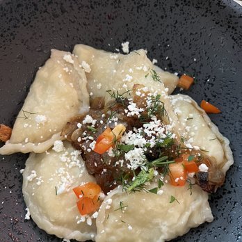 Tryzub Ukrainian Kitchen - Hand made Potato&Cheese Varenyky - Ukrainian Near Me - Chicago, Illinois Tryzub Ukrainian Kitchen - Hand made Potato&Cheese Varenyky - Ukrainian Near Me - Chicago, Illinois