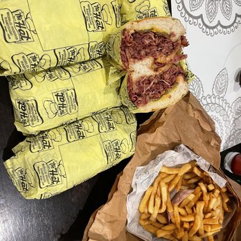 The Hat - 6 pastrami dip sandwiches and large fries - Fast Food Near Me - Rancho Cucamonga, California The Hat - 6 pastrami dip sandwiches and large fries - Fast Food Near Me - Rancho Cucamonga, California