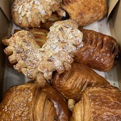 Two Ladds Bakery - Bear Claw, Chocolate, Blueberry, Apple and Dulce de Leche Croissants! YUMMY!
