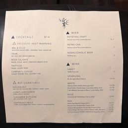 The RUT Restaurant and Bar Menu The RUT Restaurant and Bar Menu