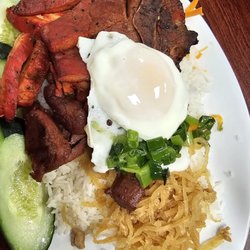 Pho Thien Y - Grilled Pork Chop, Sredded Pork Skin and Egg Cake