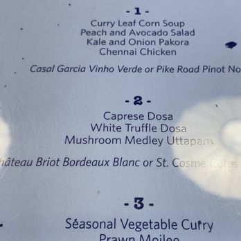 Paper Dosa - Tasting Menu - Indian Near Me - Santa Fe, New Mexico