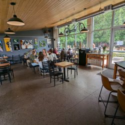 Cedar Coffee Company - Nice interior area with tons of natural light, if a bit small.