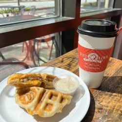Just Love Coffee Cafe - Atlanta Perimeter - Sausage Egg and Cheese Biscuit