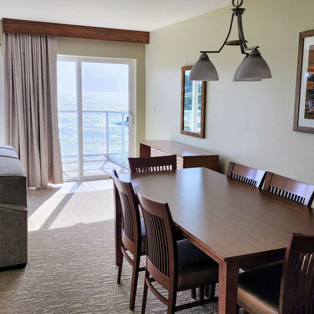 WorldMark Depoe Bay - View from kitchen towards balcony patio (8/27/24) - Resorts Near Me - Depoe Bay, Oregon WorldMark Depoe Bay - View from kitchen towards balcony patio (8/27/24) - Resorts Near Me - Depoe Bay, Oregon