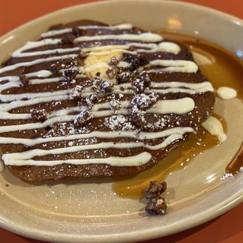 Snooze, an A.M. Eatery - Pumpkin Pecan Pancake. Delicious! - Breakfast & Brunch Near Me - Tustin, California Snooze, an A.M. Eatery - Pumpkin Pecan Pancake. Delicious! - Breakfast & Brunch Near Me - Tustin, California