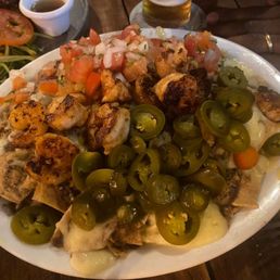 Seafood nachos