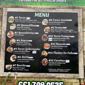 Tacos El Guero - Menu - Mexican Near Me - Chelan, Washington Tacos El Guero - Menu - Mexican Near Me - Chelan, Washington