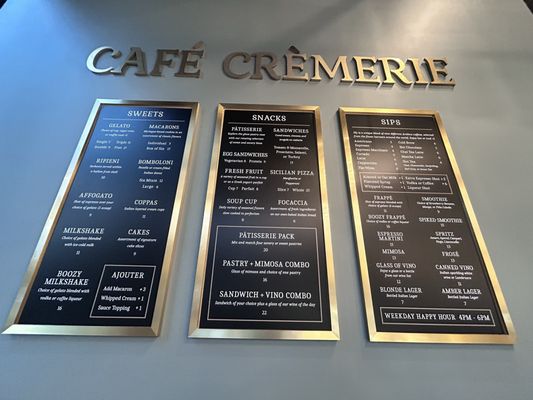 Menu photo 1 Cafe Cremerie Chicago, IL Menu photo 1 Cafe Cremerie Chicago, IL