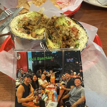 Cali-Spartan Mexican Kitchen - Beautiful photo they printed for us to commemorate a keepsake to bring home! (Double meat burrito Carne Asada and Al Pastor) - Mexican Near Me - San Jose, California Cali-Spartan Mexican Kitchen - Beautiful photo they printed for us to commemorate a keepsake to bring home! (Double meat burrito Carne Asada and Al Pastor) - Mexican Near Me - San Jose, California