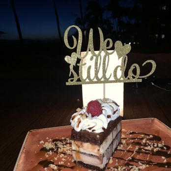 Japengo - I brought this topper and our server happily placed on our dessert. - Asian Fusion Near Me - Lahaina, Hawaii Japengo - I brought this topper and our server happily placed on our dessert. - Asian Fusion Near Me - Lahaina, Hawaii