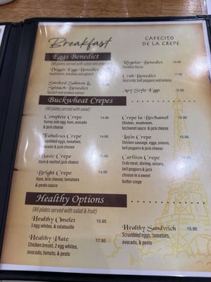 Menu photo 1 Cafecito de la Crepe Los Angeles, CA