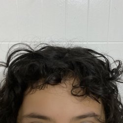 Curl Up 'N Dye - My bangs after the haircut