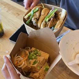 Chicken banh mi, Crispy tofu Chicken banh mi, Crispy tofu