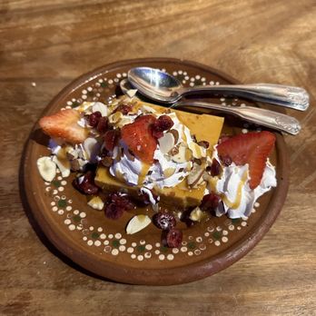 Rosa Madera - We ended the night with their amazing Flan! - Mexican Near Me - Santa Ana, California