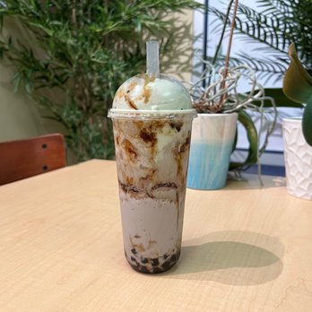 Tropical Vibes - Taro mixed drink with boba - Bubble Tea Near Me - Salinas, California